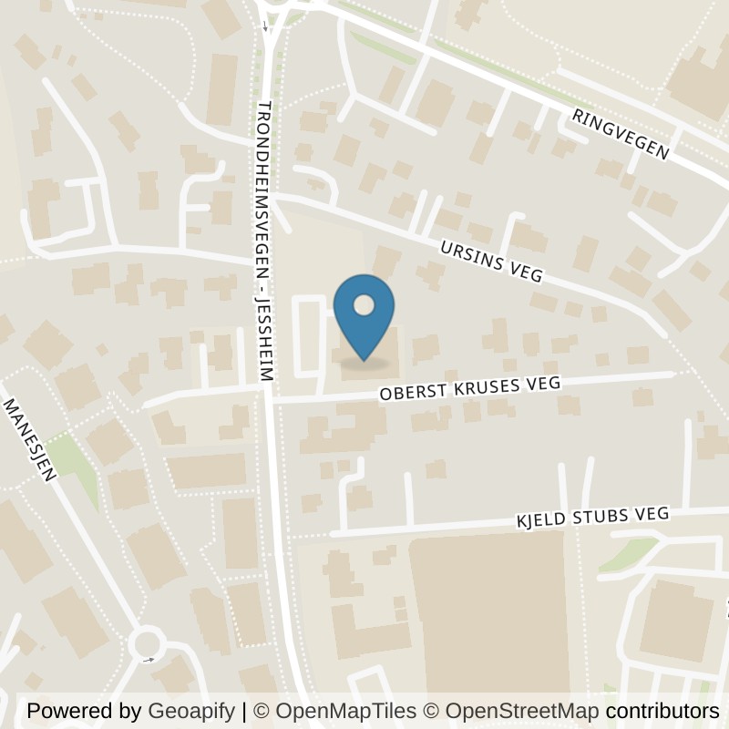 Map: location of Fresh Fitness Jessheim in Jessheim