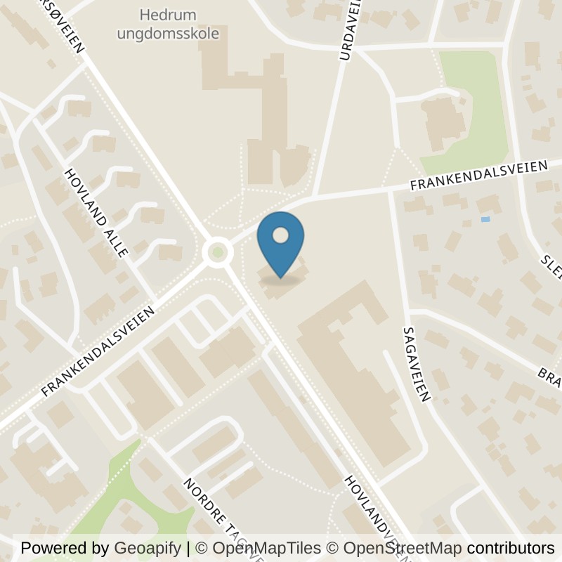 Map: location of Fresh Fitness Larvik in Larvik