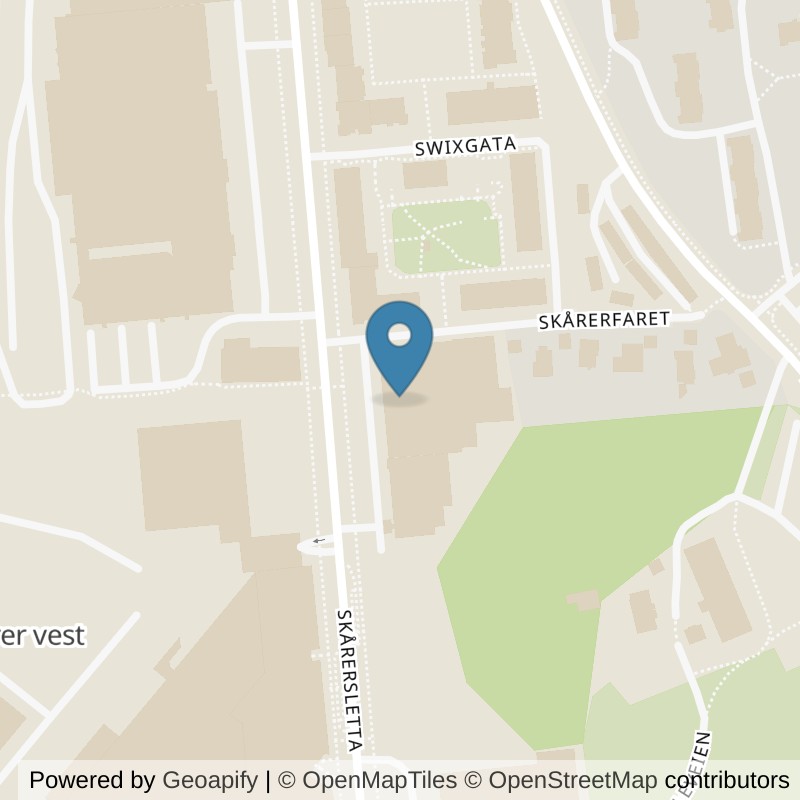Map: location of Fresh Fitness Skårer in Lørenskog