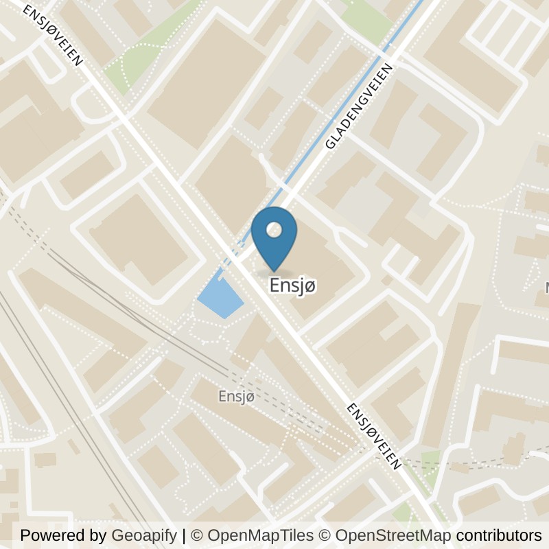 Map: location of Fresh Fitness Ensjø in Oslo