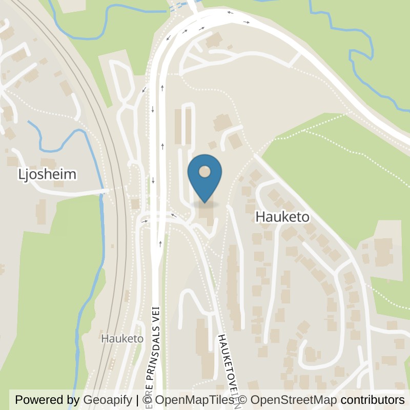 Map: location of Fresh Fitness Hauketo in Oslo