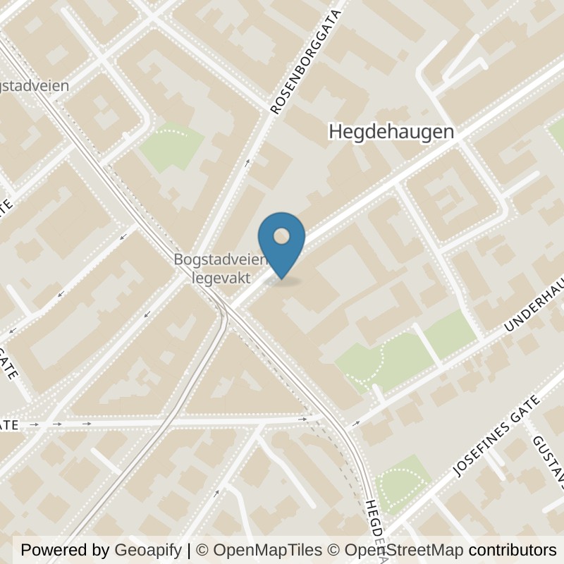 Map: location of Fresh Fitness Majorstuen in Oslo