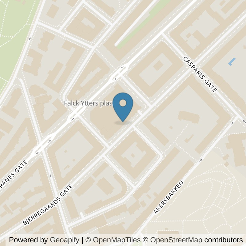 Map: location of Fresh Fitness St. Hanshaugen in Oslo