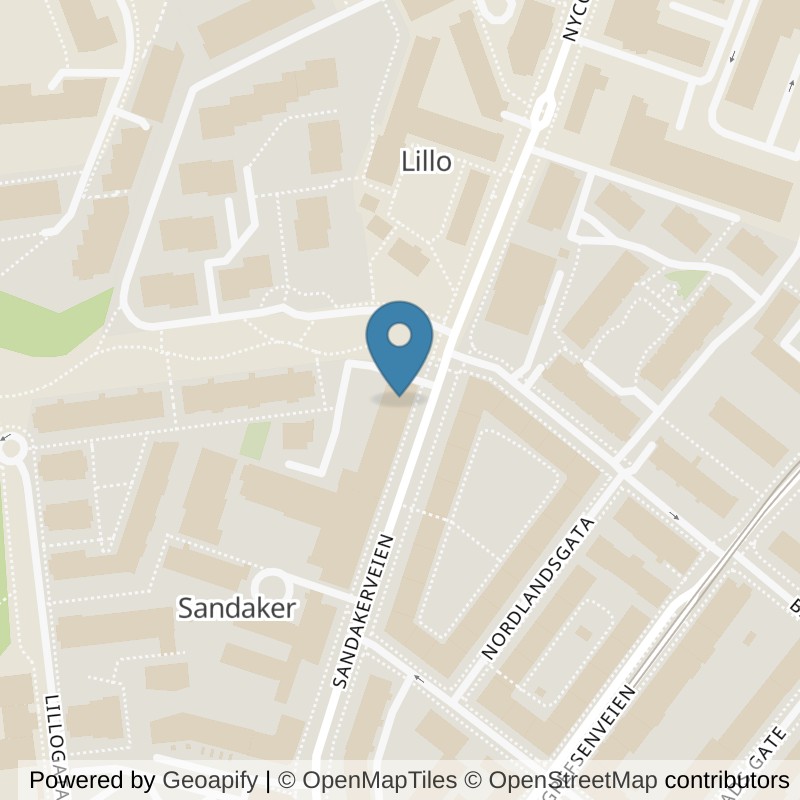 Map: location of Fresh Fitness Storo in Oslo