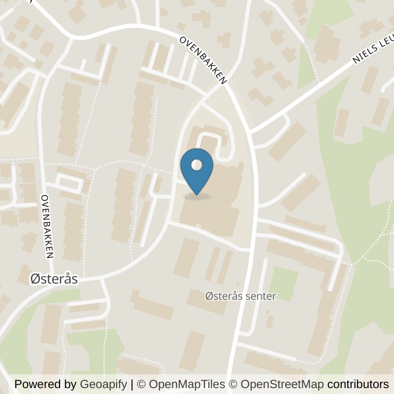 Map: location of Fresh Fitness Østerås in Østerås