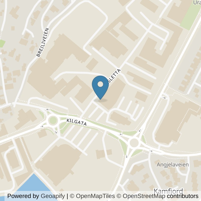 Map: location of Fresh Fitness Sandefjord in Sandefjord