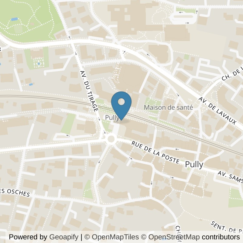 Map: location of Friends fit and coffee in Pully