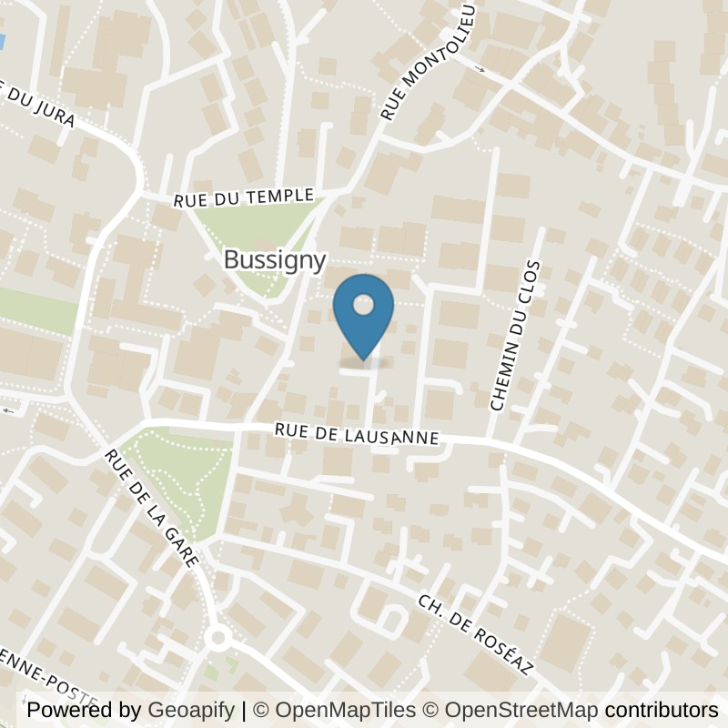 Map: location of FSG Bussigny in Bussigny