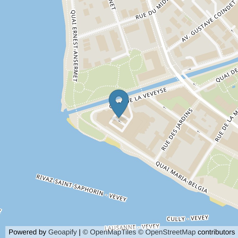Map: location of FSG Gym Dames Vevey in Vevey