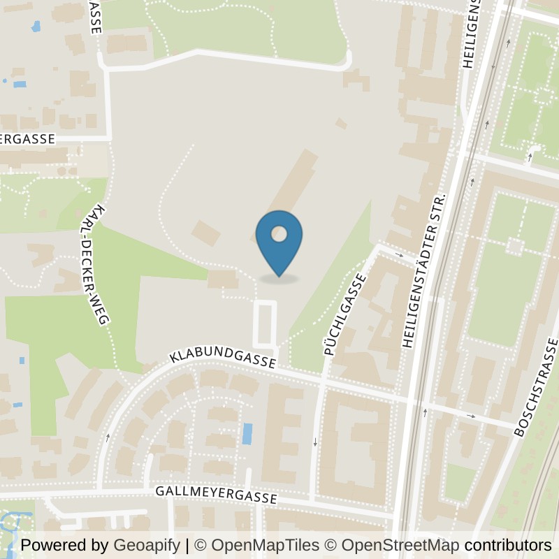 Map: location of Functional Fitness Hohe Warte in Wien