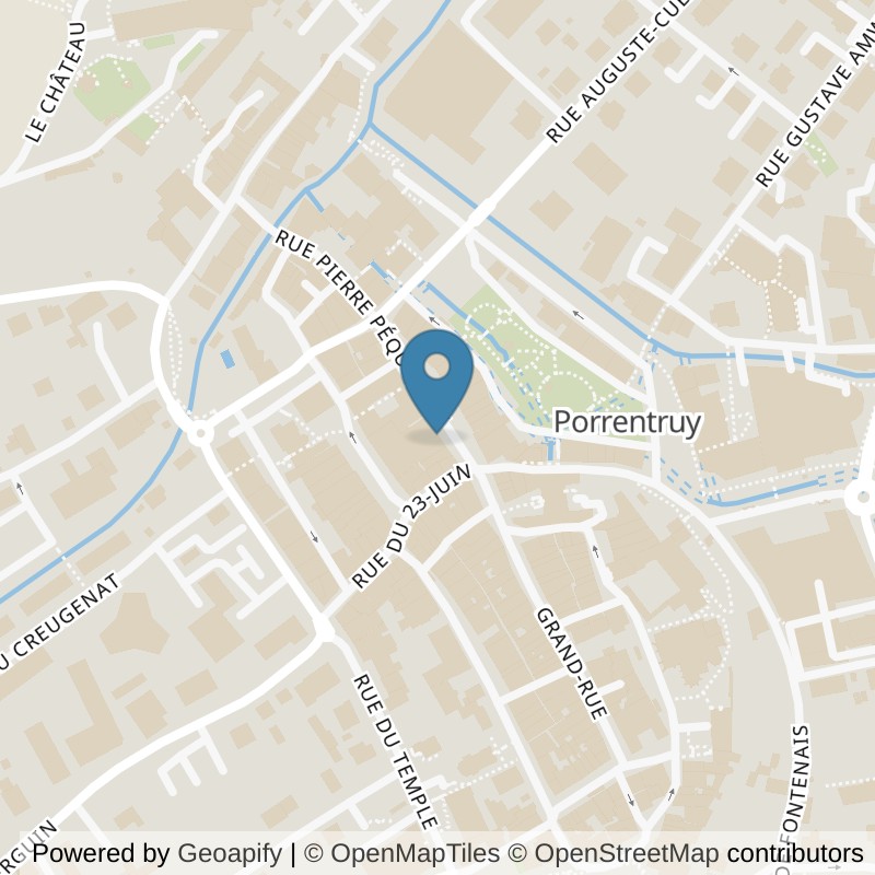 Map: location of Functional Training La Vouivre in Porrentruy