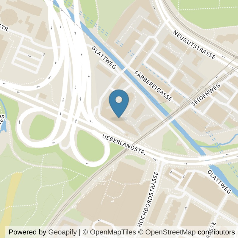 Map: location of G-Athletics in Dübendorf