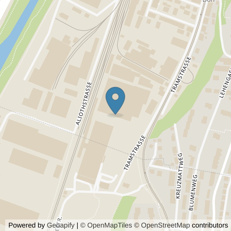 Map: location of Gesundheitszentrum Dy-Fit in Münchenstein