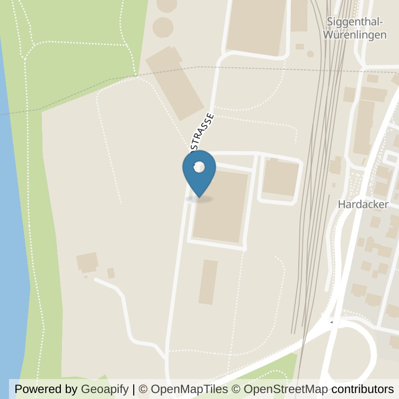 Map: location of GoEasy Arena in Siggenthal Station