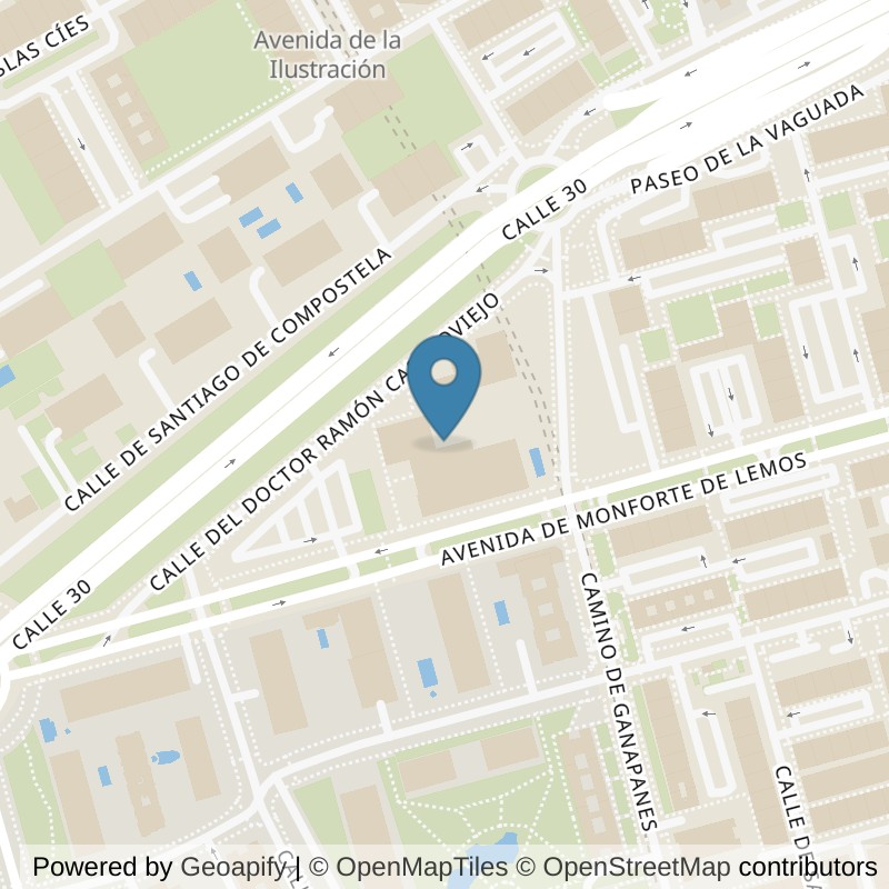 Map: location of GO fit GOfit Peñagrande in Madrid