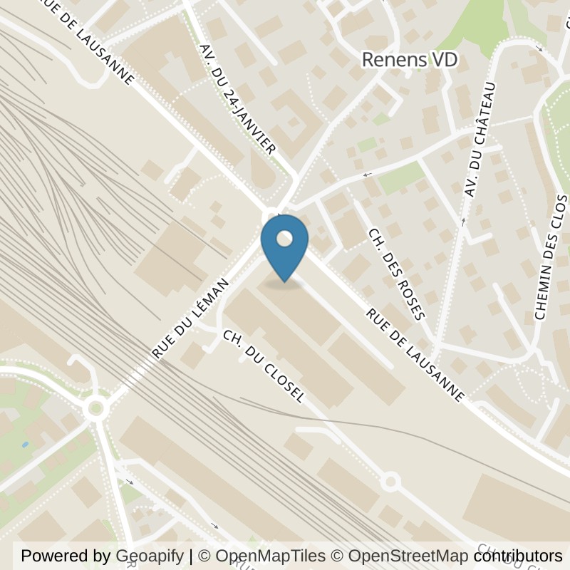 Map: location of Gold Gym Fitness Renens in Renens