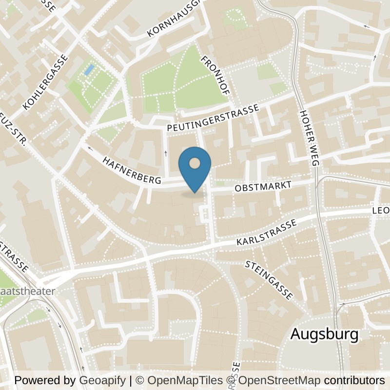 Map: location of gym10-augsburg in Augsburg