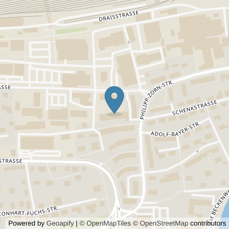 Map: location of GYM10 Ansbach in Ansbach