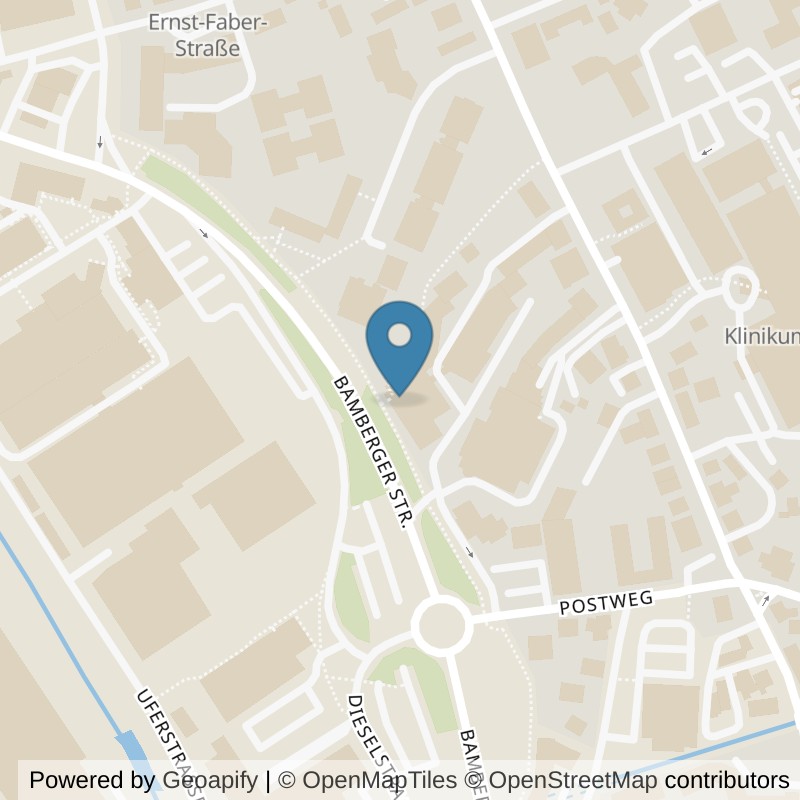 Map: location of GYM10 Coburg in Coburg