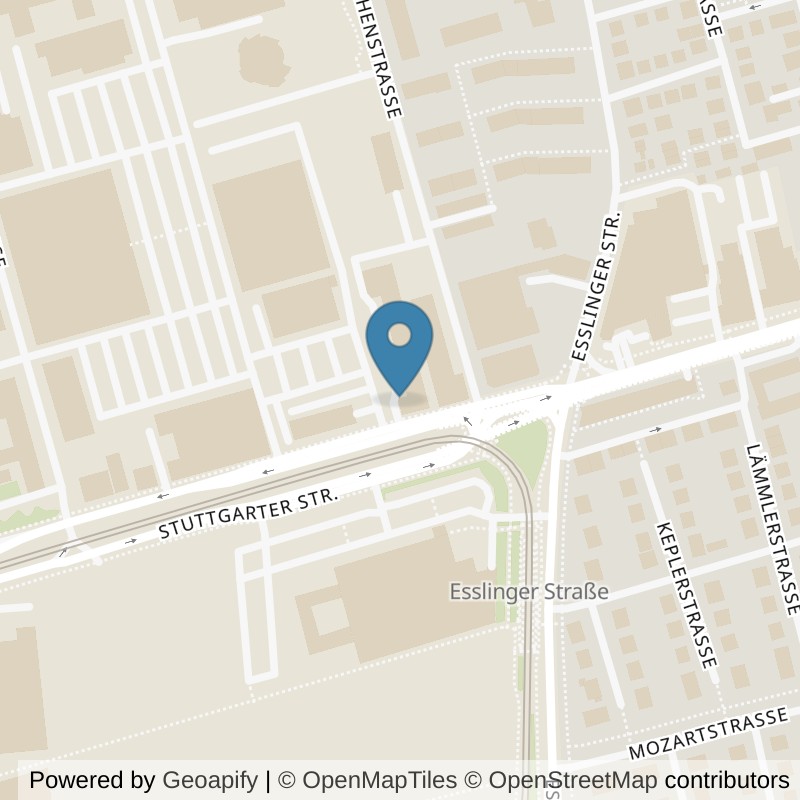 Map: location of GYM10 Fellbach in Fellbach