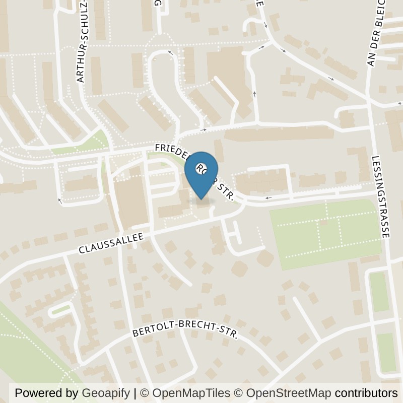 Map: location of GYM10 Freiberg in Freiberg