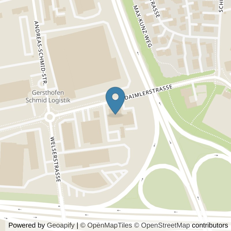 Map: location of GYM10 Gersthofen in Gersthofen