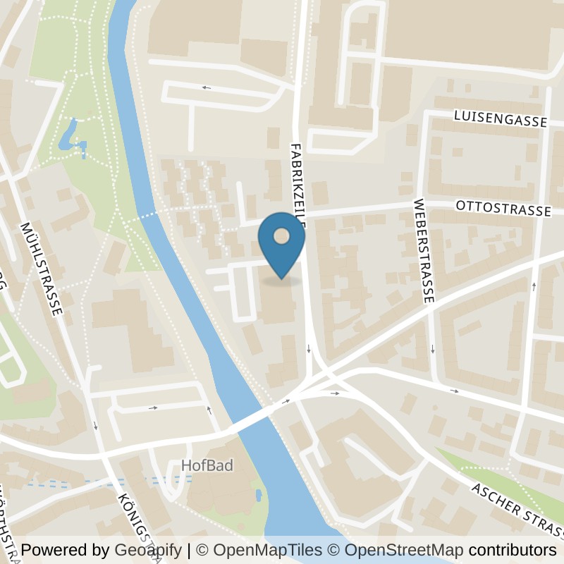 Map: location of GYM10 Hof in Hof