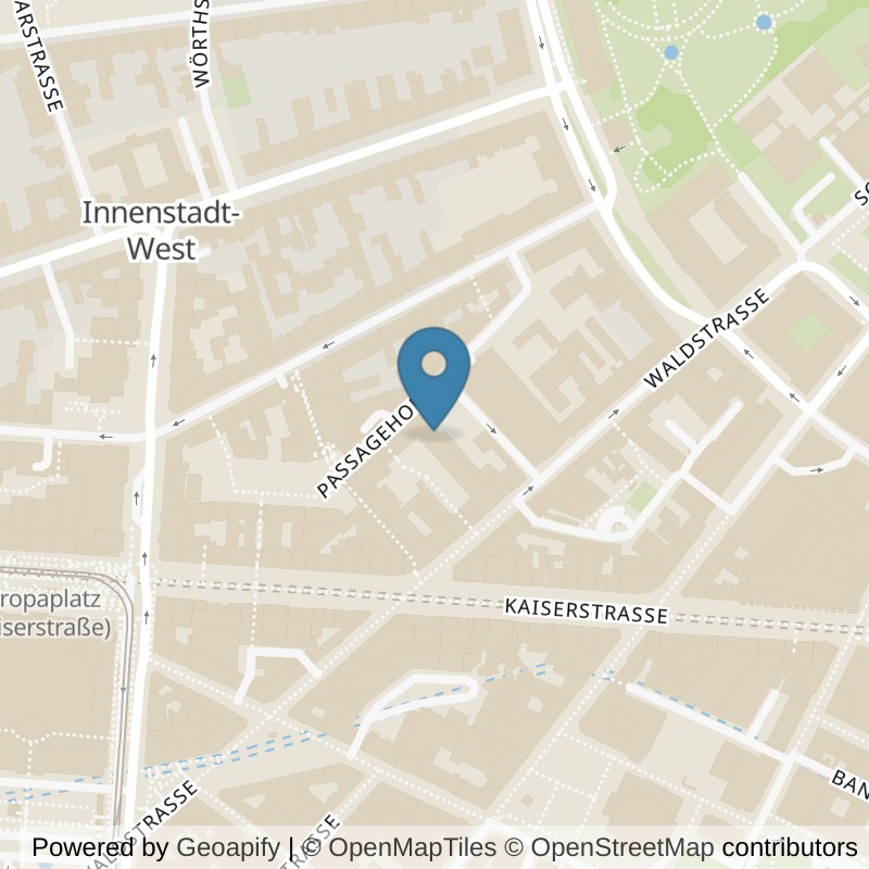 Map: location of gym10-karlsruhe-innenstadt in Karlsruhe