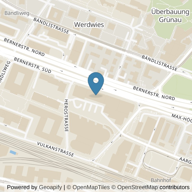 Map: location of GYMONE in Zürich