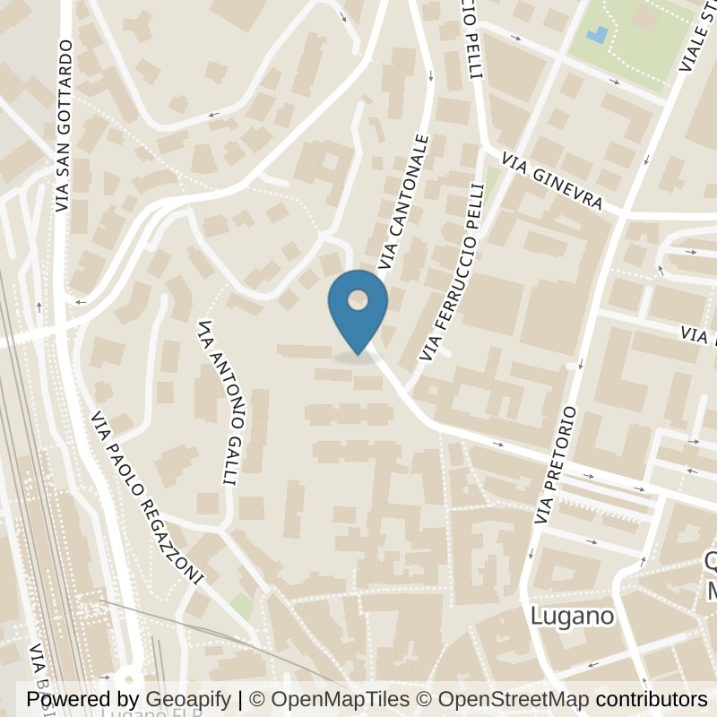 Map: location of GymTonic SA in Lugano