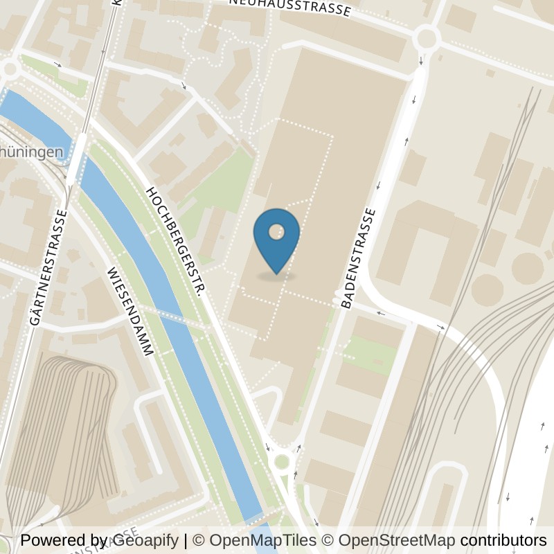 Map: location of GYYM Health & Fitness in Basel