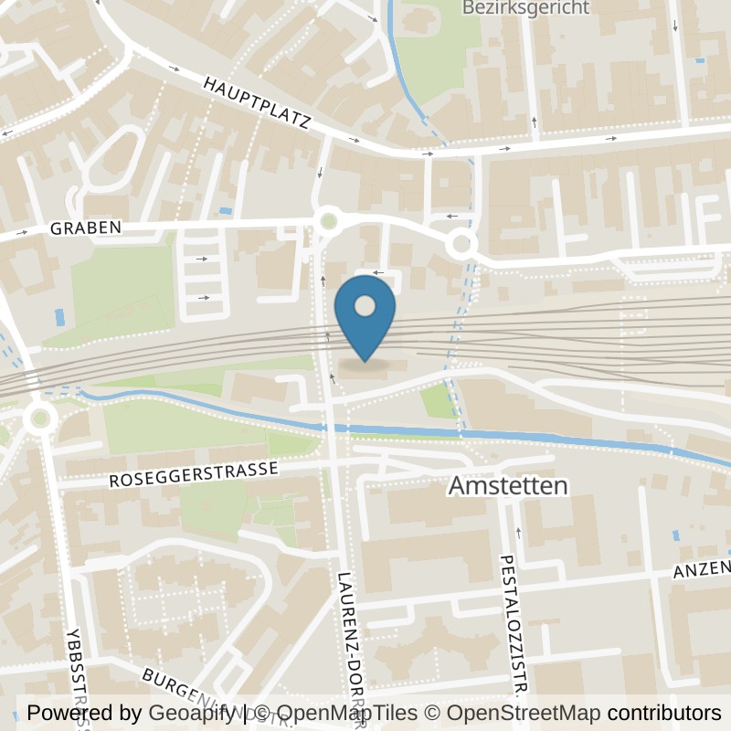 Map: location of HappyFit Amstetten in Amstetten