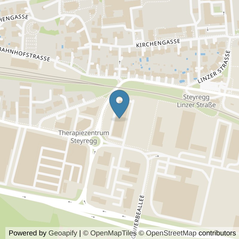 Map: location of HappyFit Fitnessstudio Steyregg in Steyregg