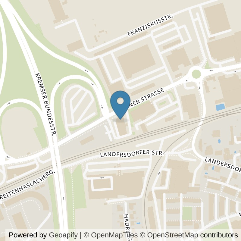 Map: location of HappyFit Krems in Krems an der Donau