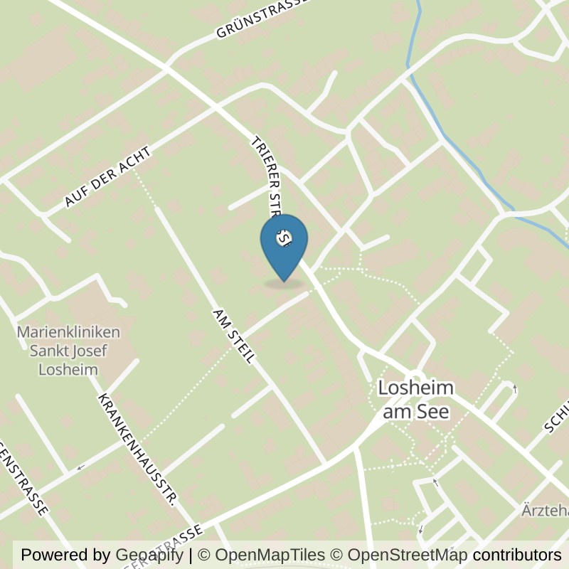 Map: location of HappyFit Losheim in Losheim am See
