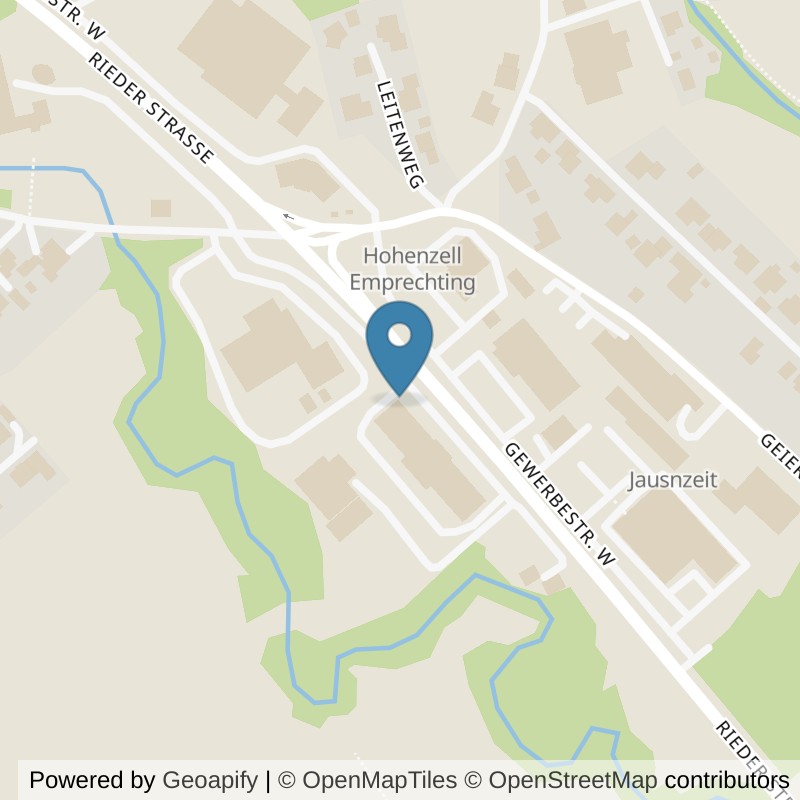 Map: location of HappyFit Ried in Hohenzell