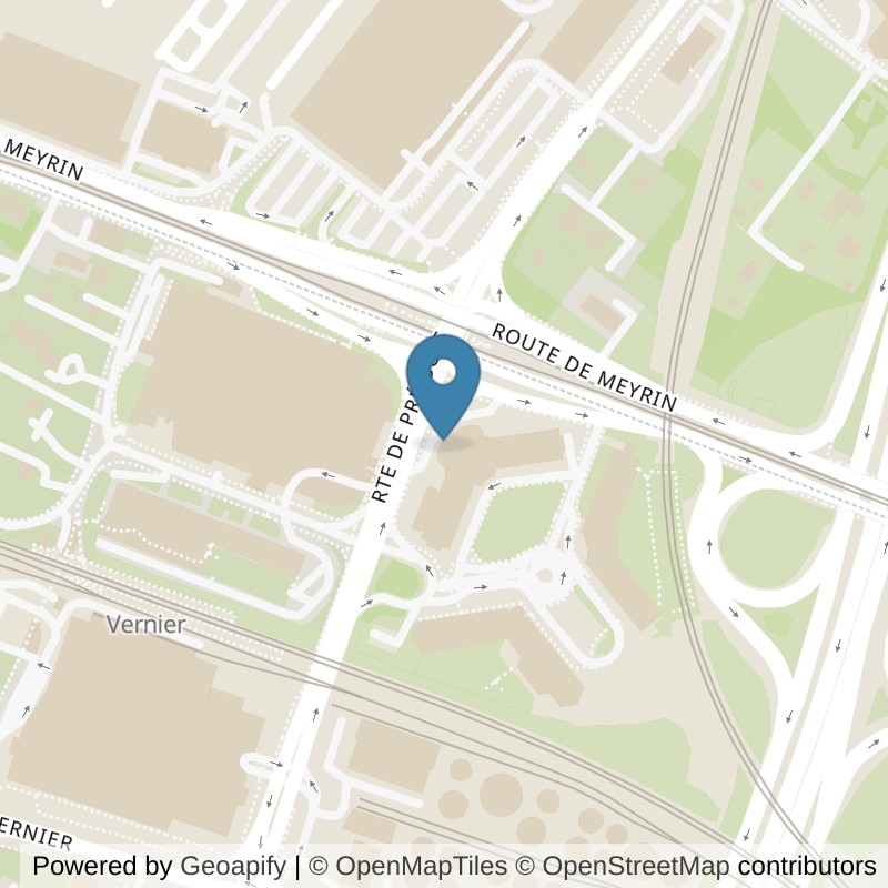 Map: location of Harmony Fitness - Blandonnet (GE) in Vernier