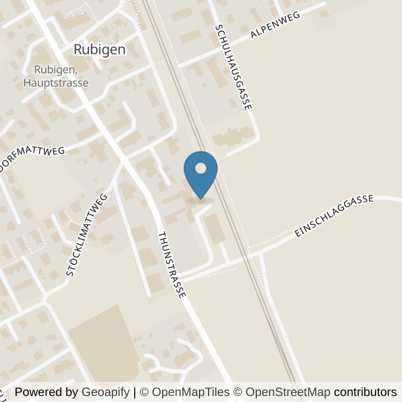 Map: location of HB Gym in Rubigen