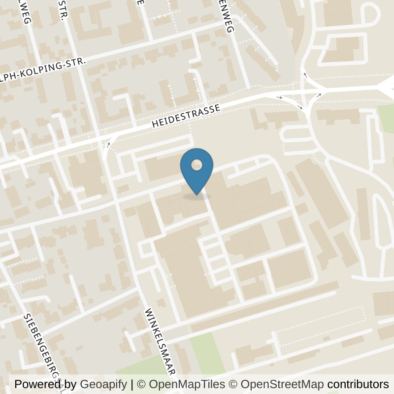 Map: location of High Class Fitness Köln in Köln