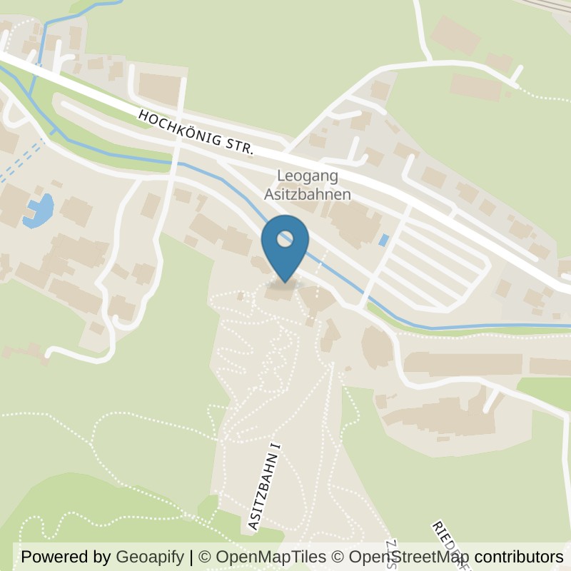 Map: location of High Performance Centre Leogang in Leogang