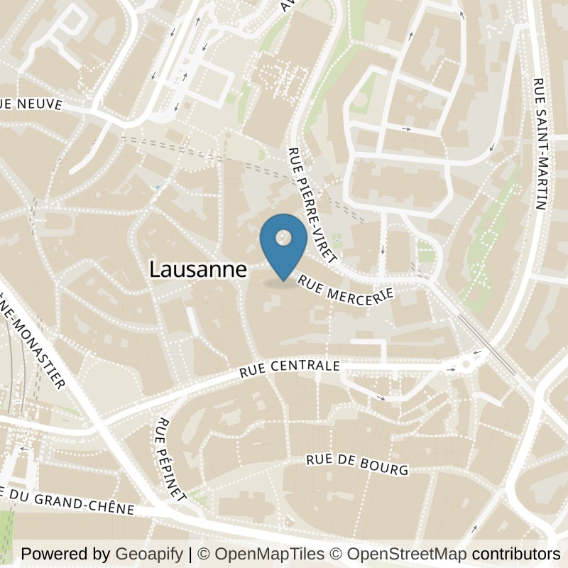 Map: location of Holmes Place Lausanne in Lausanne