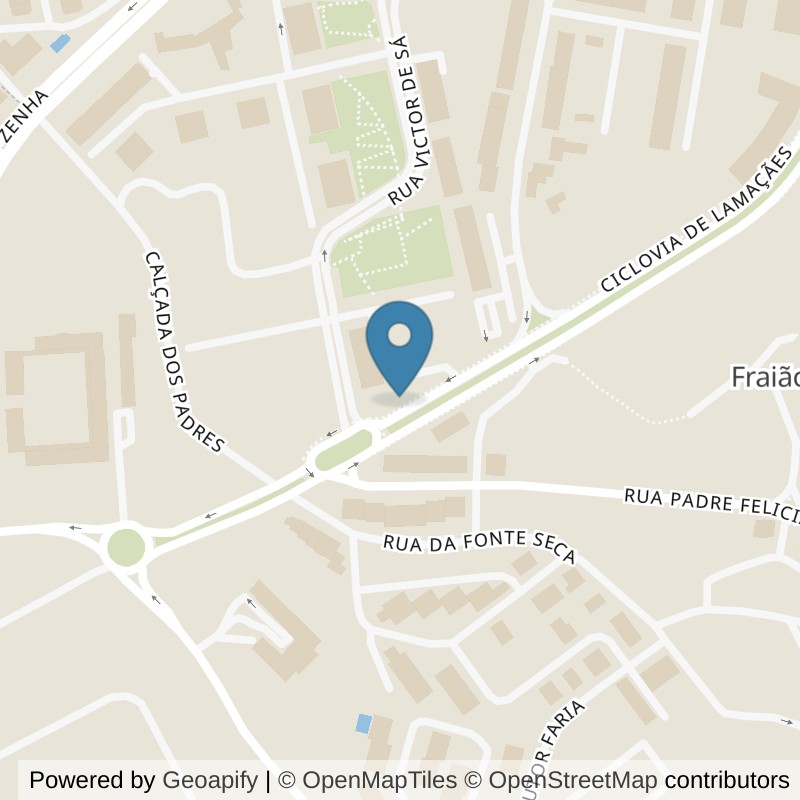 Map: location of Holmes Place Braga in Braga