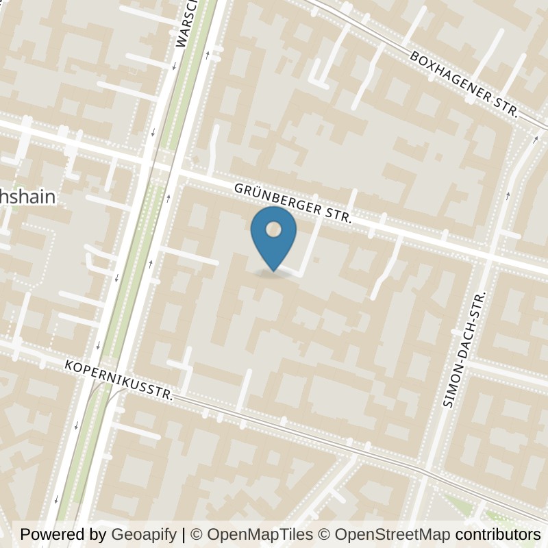 Map: location of holmesplace-holmes-place-boutique-berlin-friedrichshain in Berlin