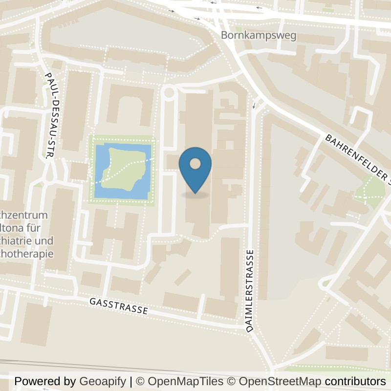 Map: location of Holmes-Place-Fitness-Altona in Hamburg