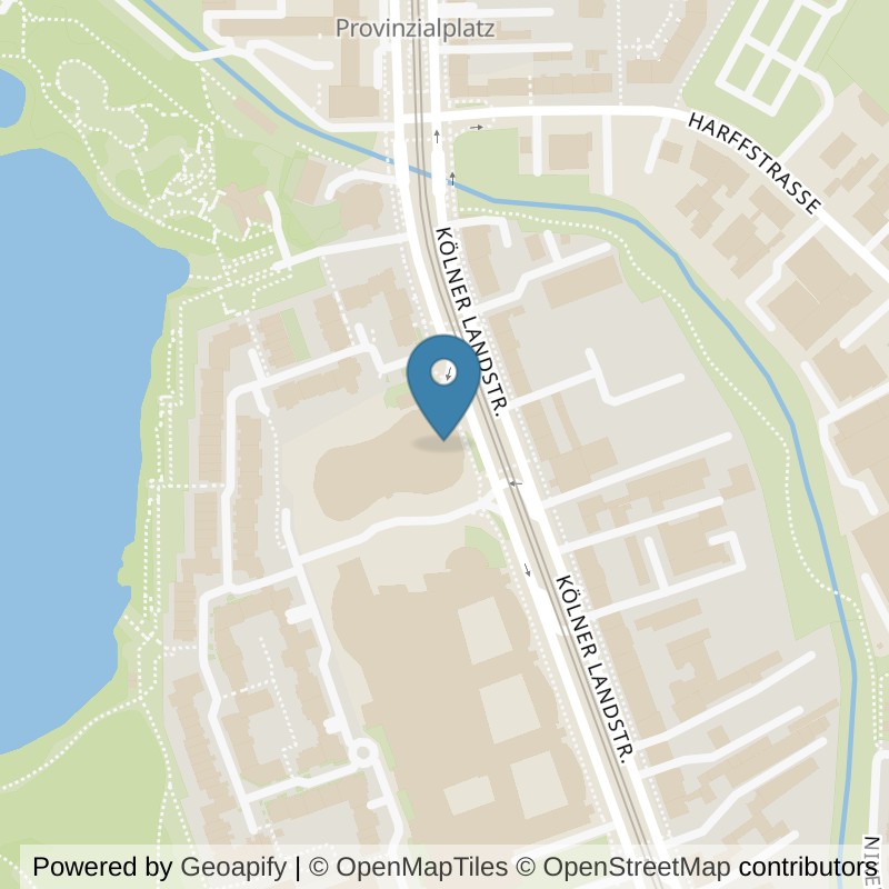 Map: location of Holmes-Place-Fitness-Provinzialplatz in Düsseldorf
