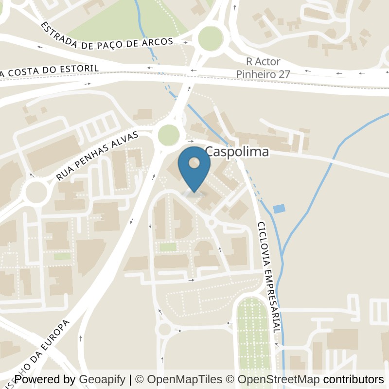 Map: location of Holmes Place Quinta da Fonte in Oeiras