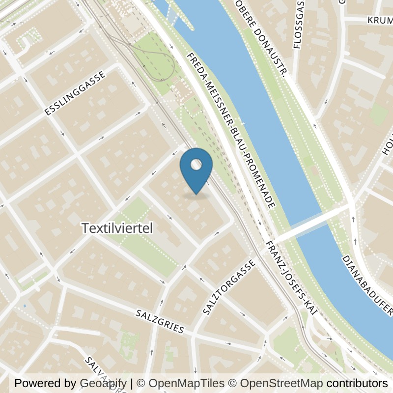Map: location of Hypershape. in Wien
