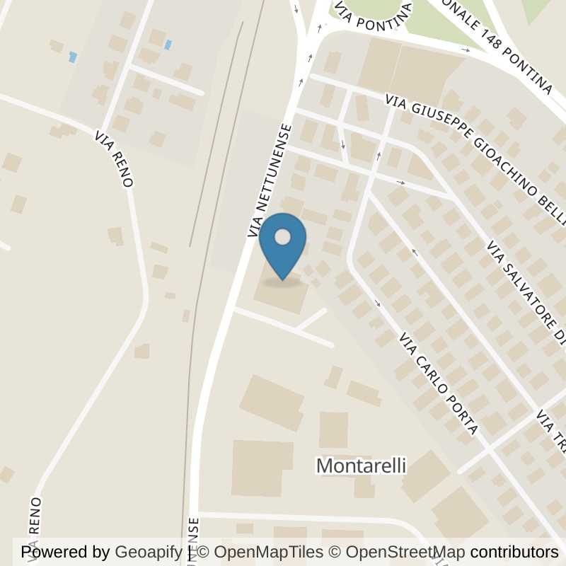 Map: location of ICON Palestre Aprilia 1 in Aprilia