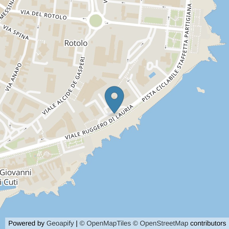 Map: location of ICON Palestre Catania in Catania