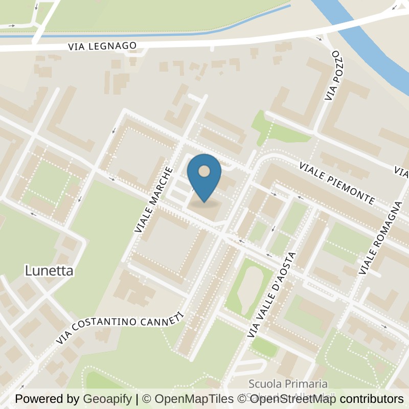 Map: location of ICON Palestre Mantova in Mantova